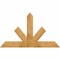 Ekena Millwork Saratoga Rough Sawn Timber Gable Bracket, Western Red Cedar, 60"W x 35"H x 2"D x 6"F, 14/12 Pitch GBW060X35X0206SAR00RWR - alternate 1